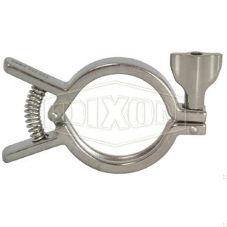 Dixon Squeeze I-Line Clamp, 2 in Tube, 304 Stainless Steel 13IL-Q200